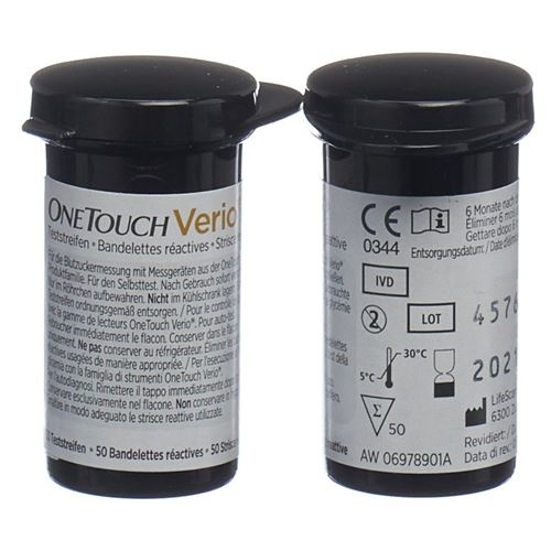 One Touch Verio test strips 2 x 50 pcs buy online