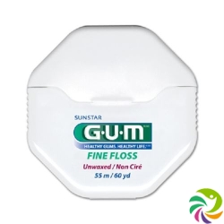 GUM SUNSTAR floss 55m fine unwaxed