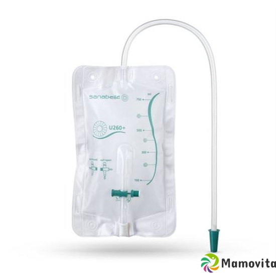 Sanabelle leg bag U260 + 750ml 50cm sterile individually packed with T-drain valve and tuck buy online