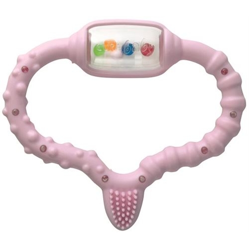 Curaprox baby teething ring pink buy online