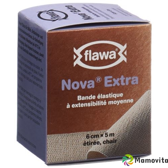 Flawa Nova Extra Elastische Mittelzugbinde 6cmx5m Beige buy online