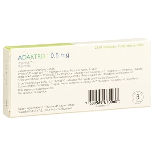 Adartrel Filmtabletten 0.5mg 28 Stück buy online