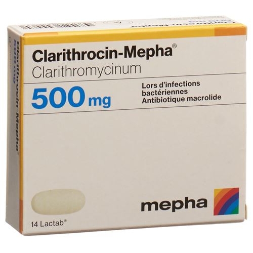 Clarithrocin Mepha Lactabs 500mg 14 Stück buy online