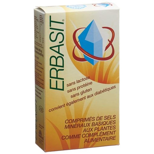 Erbasit basische Mineralsalz-Tabletten mit Kräutern ohne Lactose Dose 300 Stück buy online