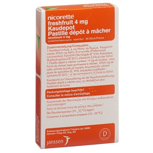 Nicorette Freshfruit 4mg 105 Kaugummi buy online