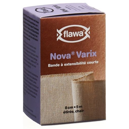 Flawa Nova Varix Kurzzugbinde 8cmx5m Hautfarben buy online