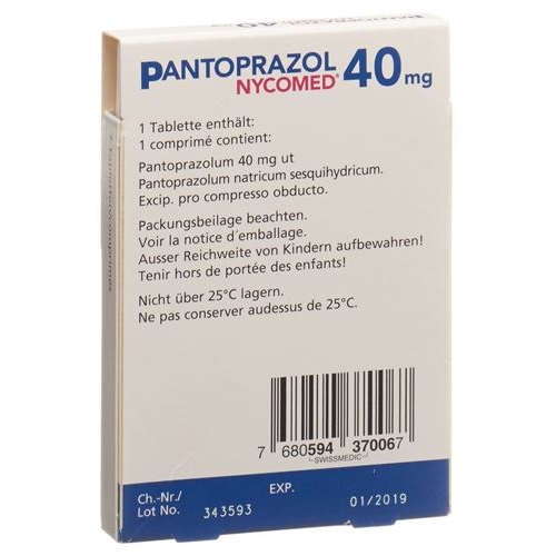 Pantoprazol Nycomed Filmtabletten 40mg 90x 15 Stück buy online