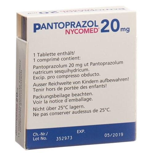 Pantoprazol Nycomed Filmtabletten 20mg 90x 15 Stück buy online