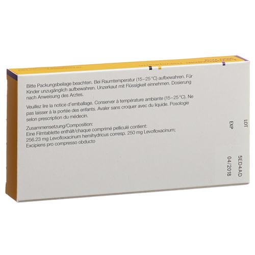 Levofloxacin Helvepharm Filmtabletten 250mg 10 Stück buy online