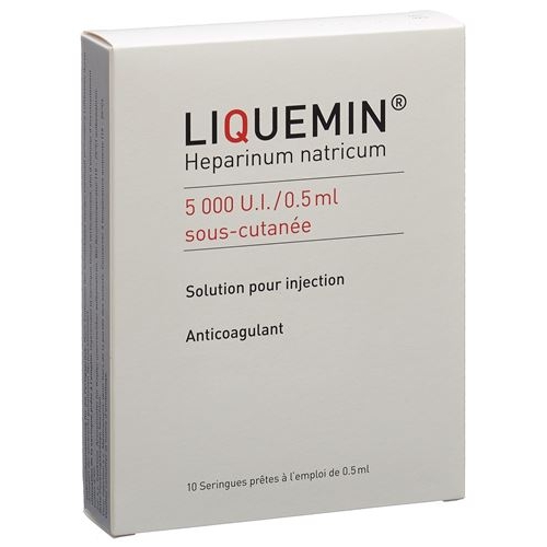 Liquemin 5000 E/0.5ml S.c. 25 Fertigspritzen 0.5ml buy online