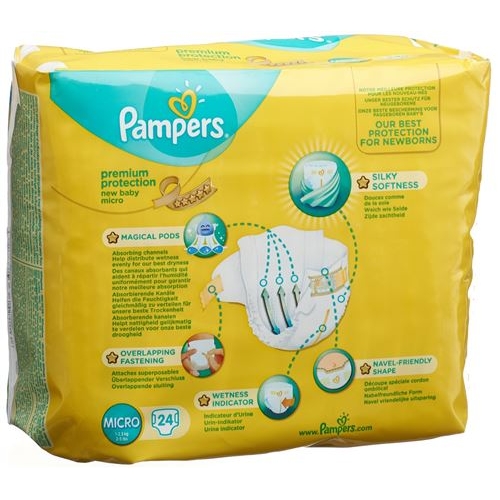 Pampers New Baby Micro 1-2.5kg Tragepack 24 Stück buy online