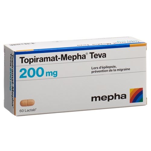 Topiramat Mepha Teva Lactabs 200mg 60 Stück buy online