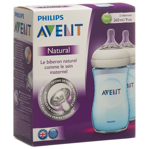 Avent Philips Naturnah Bottle 2x260ml Duo blue buy online