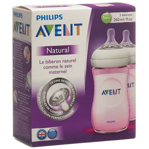 Avent Philips Naturnah bottle 2x260ml Duo pink buy online