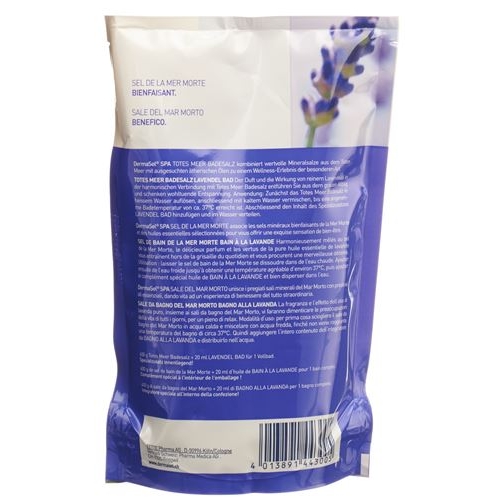 Dermasel bath salts lavender German / French / Italian Battalion 400 g buy online