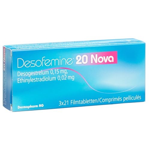 Desofemine 20 Nova Filmtabl 3 x 21 pcs buy online