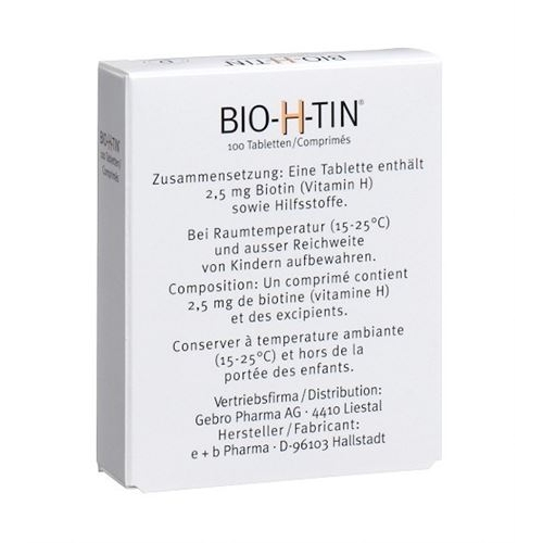 Bio H Tin Tabletten 100 Stück buy online