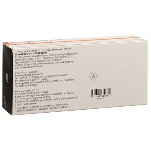 Recormon Ps Injektionslösung 2000 E/0.3ml Fertigspritzen 6 Stück buy online