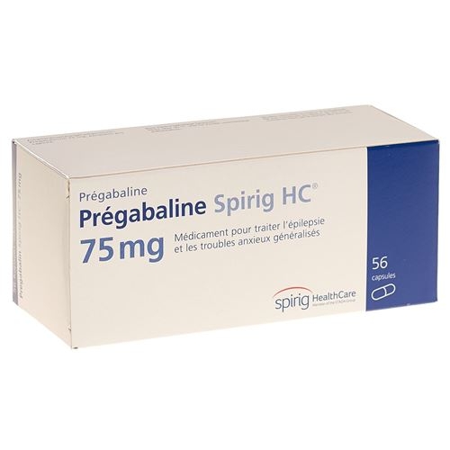 Pregabalin Spirig HC Kaps 75 mg 56 pcs buy online