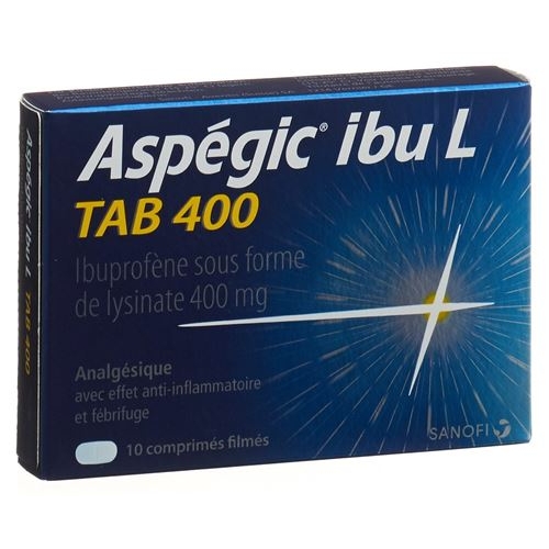 Aspegic ibu L TAB Filmtabl 400 mg of 10 pcs buy online