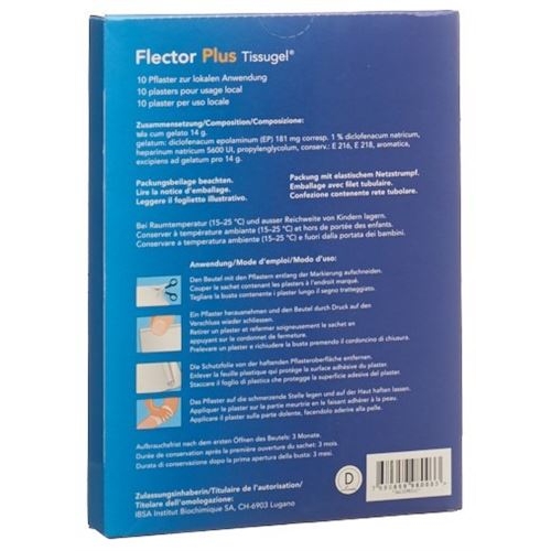 Flector Plus Tissugel Pfl 10 pcs buy online