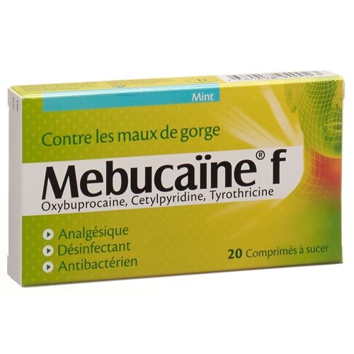 Mebucaine F Lutschtabletten Mint 20 Stück buy online