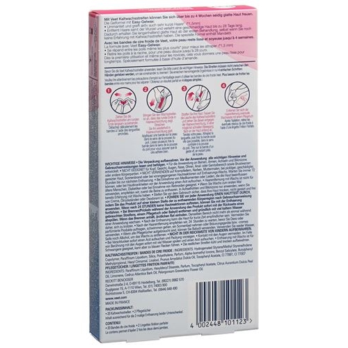 Veet Kaltwachsstreifen Beine&Körper Sensible Haut 10x 2 Stück buy online