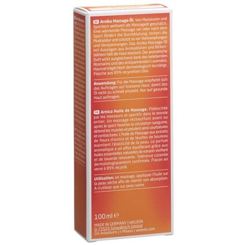 Weleda Arnika Massage-Oel Glasflasche 100ml buy online