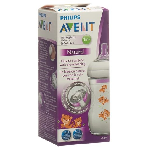 Avent Philips Natural Bottle 260ml Tiger buy online