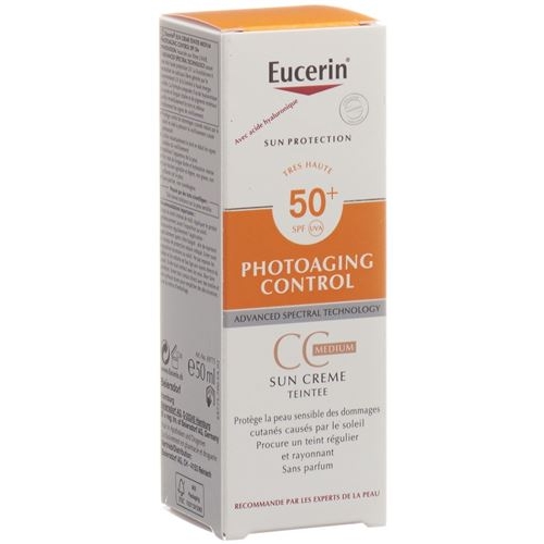 Eucerin SUN photoaging Control CC Sun cream tinted medium SPF50 + Tb 50 ml buy online