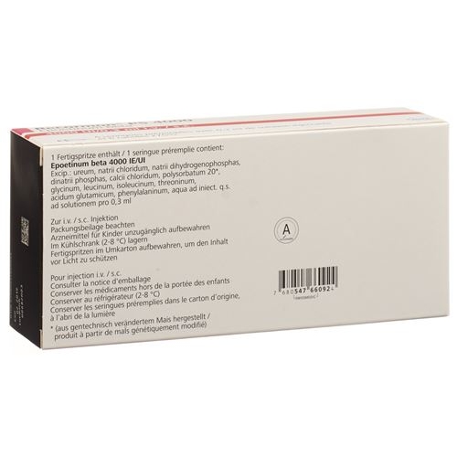 Recormon Ps Injektionslösung 4000 E/0.3ml Fertigspritzen 6 Stück buy online