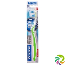 Trisa Flexible White Toothbrush Medium