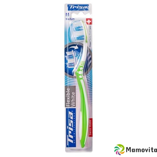 Trisa Flexible White Toothbrush Medium buy online