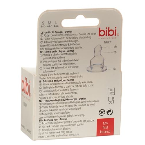 Bibi Sauger Dental Silikon für Brei Duo 2 Stück buy online