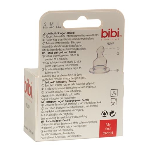 Bibi Sauger Dental Silikon für Milch Duo 2 Stück buy online