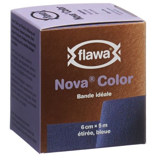 Flawa Nova Color ideal bandage 6cmx5m blue buy online