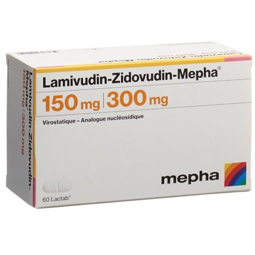 Lamivudin-zidovudin Mepha 150/300mg 60 Stück buy online