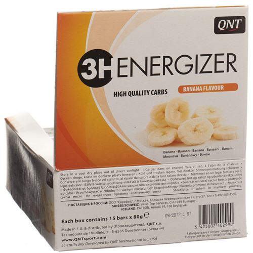 Qnt 3h Energizer Riegel Banane 15x 80g buy online