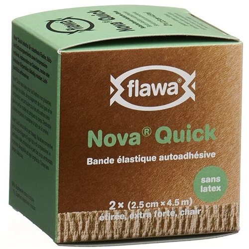 Flawa Nova Quick cohesive rice binding 2.5cmx4.5m skin color 2 pcs buy online