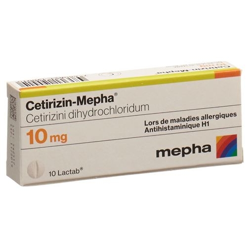 Cetirizine Mepha Lactab 10 mg 10 pcs buy online