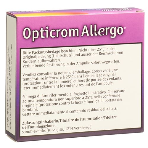 Opticrom Allergo Augentropfen 20 Monodosen 0.3ml buy online