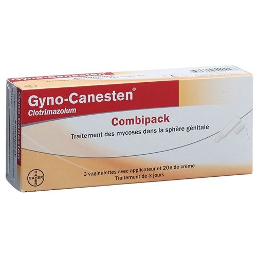 Gyno-Canesten Kombipack 3 vaginal tablets and 20 g cream buy online