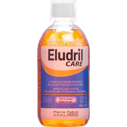 Eludrilcare Mundspüllösung Flasche 500ml buy online