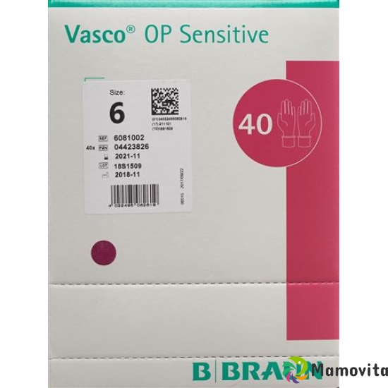 Vasco OP Sensitive Handschuhe Grösse 6.0 40 Paar buy online