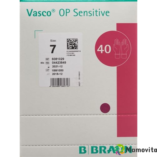 Vasco OP Sensitive Handschuhe Grösse 7.0 40 Paar buy online