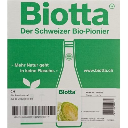 Biotta Vital Sauerkraut 6 Flasche 5dl buy online