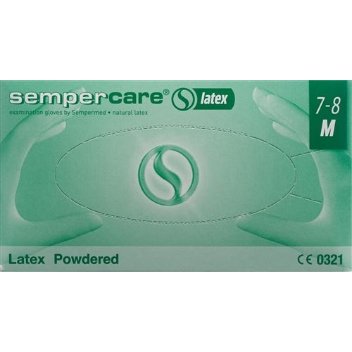 Sempercare Handschuhe M Latex Gepudert 100 Stück buy online