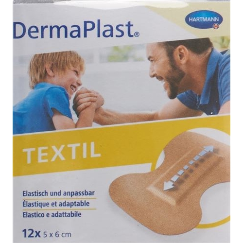 Dermaplast Textil Fingertip Plasters 5x6cm 12 Pieces buy online