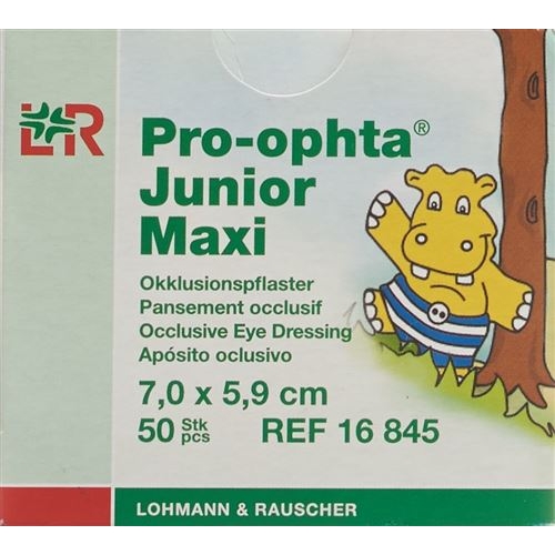 Pro-Ophta Junior Okklusionspflaster Maxi 7.0x5.9cm 5 Stück buy online