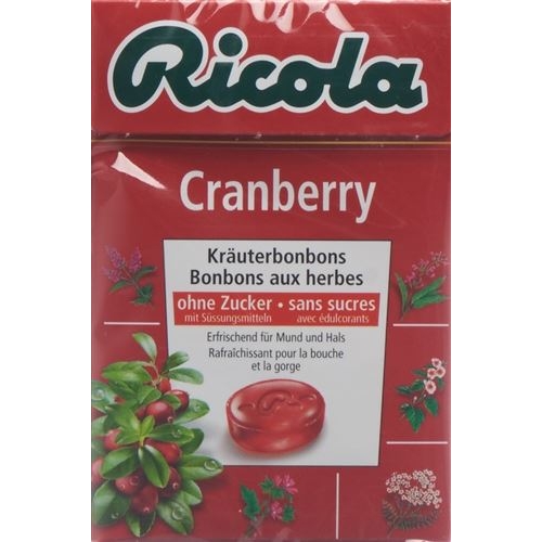 Ricola Cranberry Bonbons Oz M Stevia Box 50g buy online